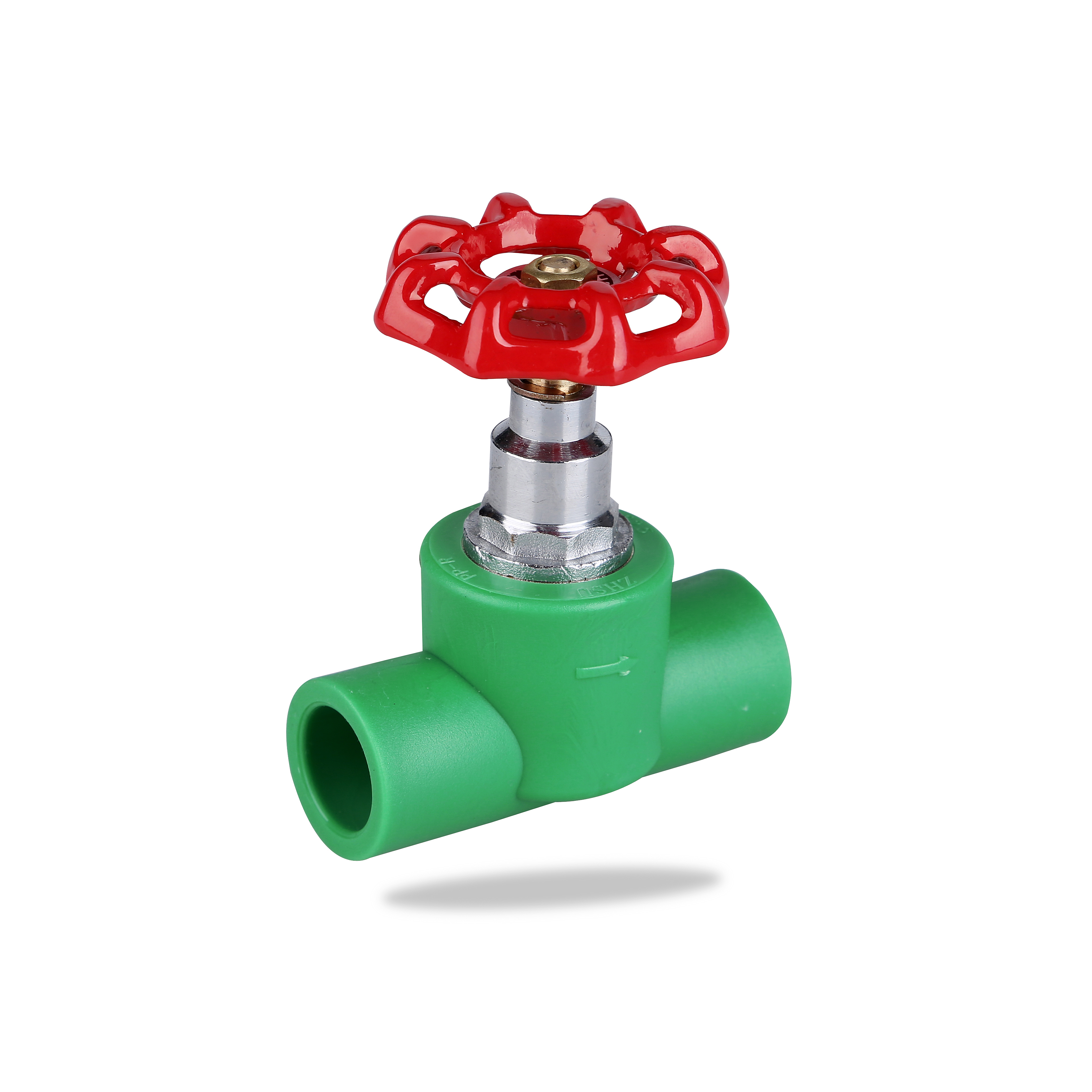 PPR Stop Valve ppr gate valve plastic manifold stop valve 1/2 with iron hand wheel