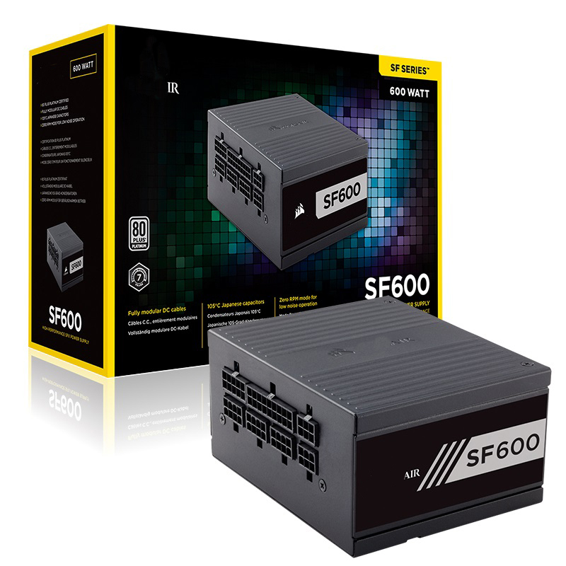USCorsair PSU 550 Вт 600 Вт 750 Вт PSU SF SF600 SF7500 80 плюс Золотой Платиновый малошумный источник питания