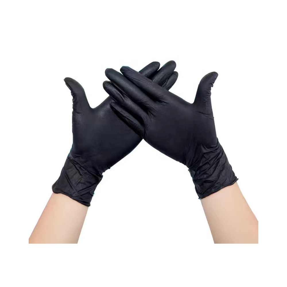 Guantes de nitrilo para construccion industrial, protectores de manos de seguridad verdes para el trabajo, venta al por mayor