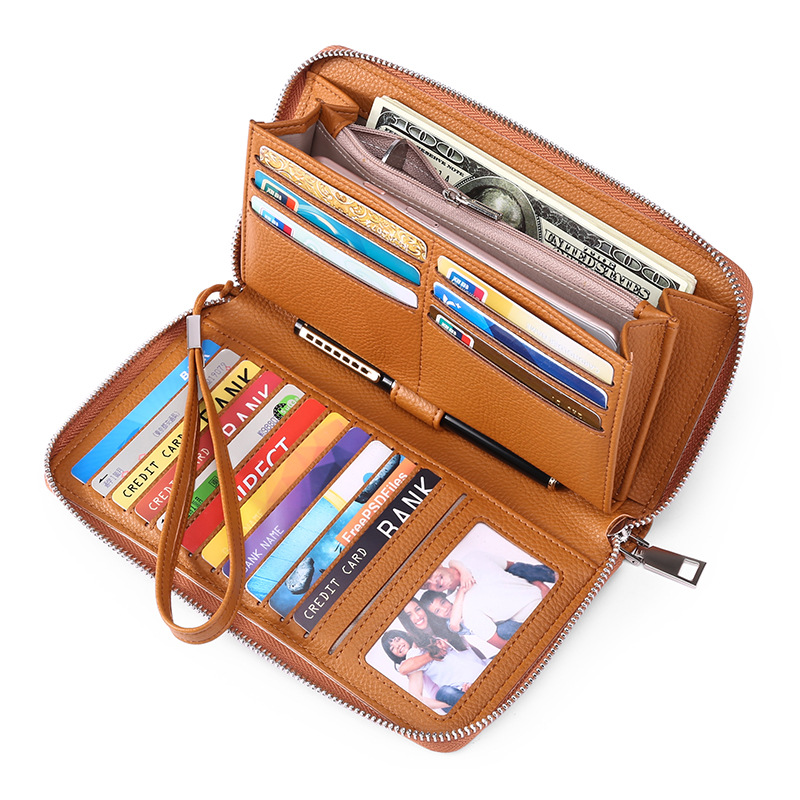 Women PU Leather Wallet Hot Sell Casual Purses 17PCS Card Holder Wallet RFID Blocking Women Wallet