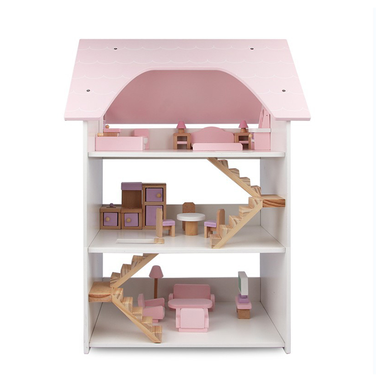 Yohi Family House Furniture Play Accessories Cottage Uptown Doll House Dreamdoll House Playset for Girls Miniature Dollhouse