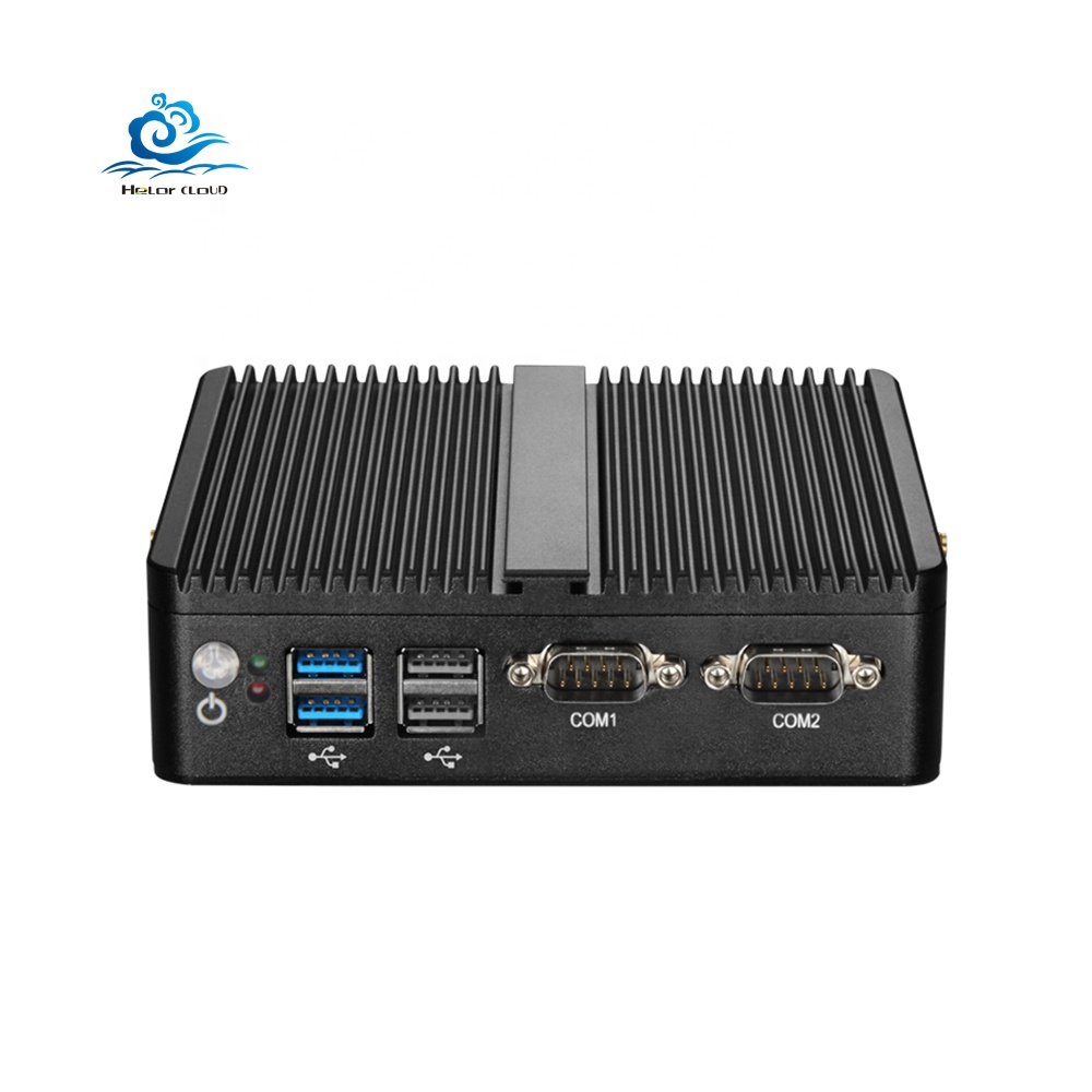 Безвентиляторный мини ПК окно 10 4 Гб ОЗУ Celeron J1800 J1900 3205U Pentium 2 Ethernet Мини ПК 2 RS232 HTPC промышленный ПК VGA WiFi