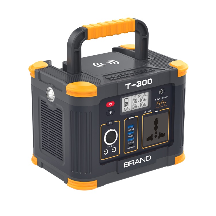 New model power bank station generator 300W outdoor camping home power supply multifunction portable solar power station