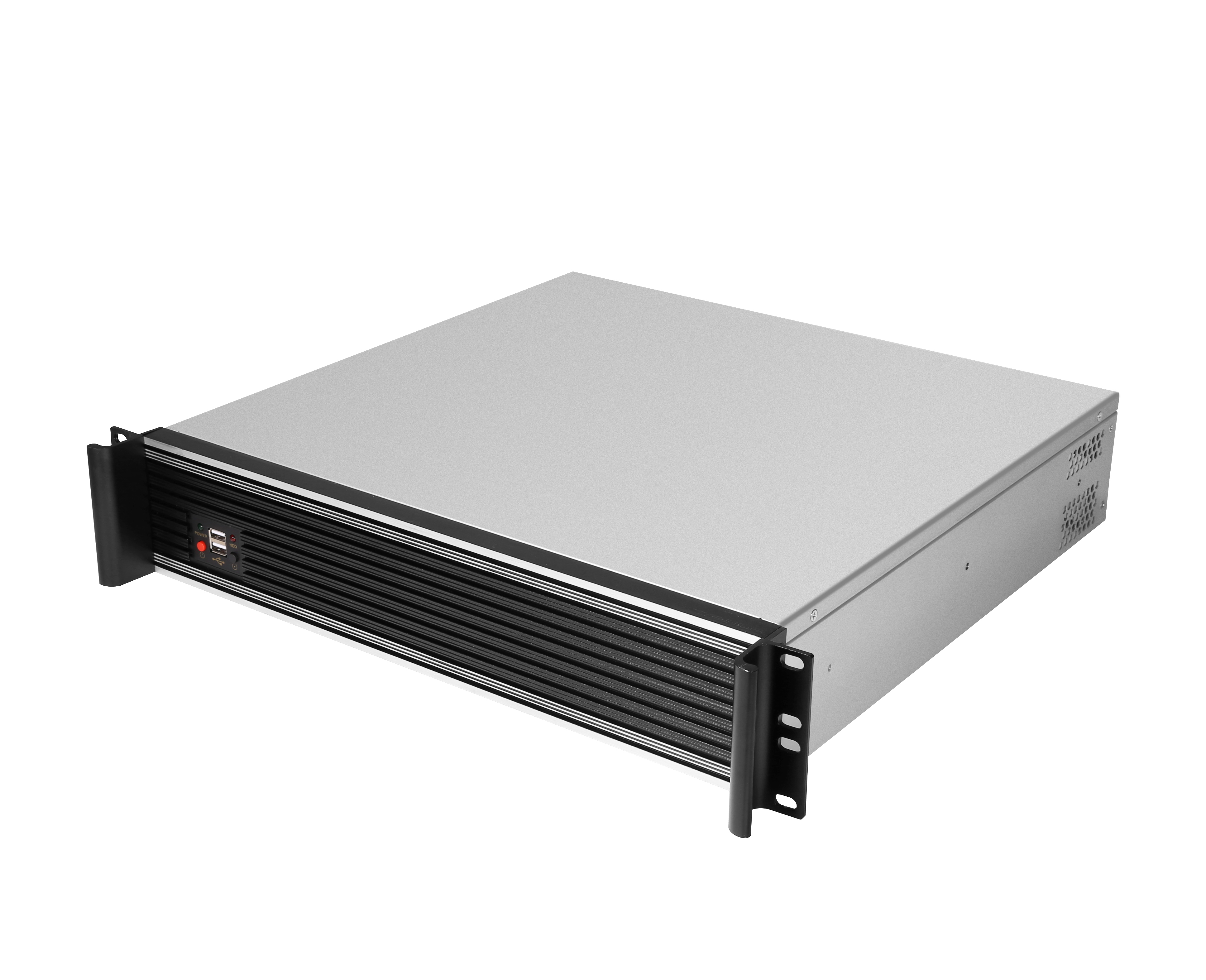 2u Серверный корпус Поддержка блок питания Atx Блок питания 2 стоечные шасси с передним 2*8025 вентиляторы
