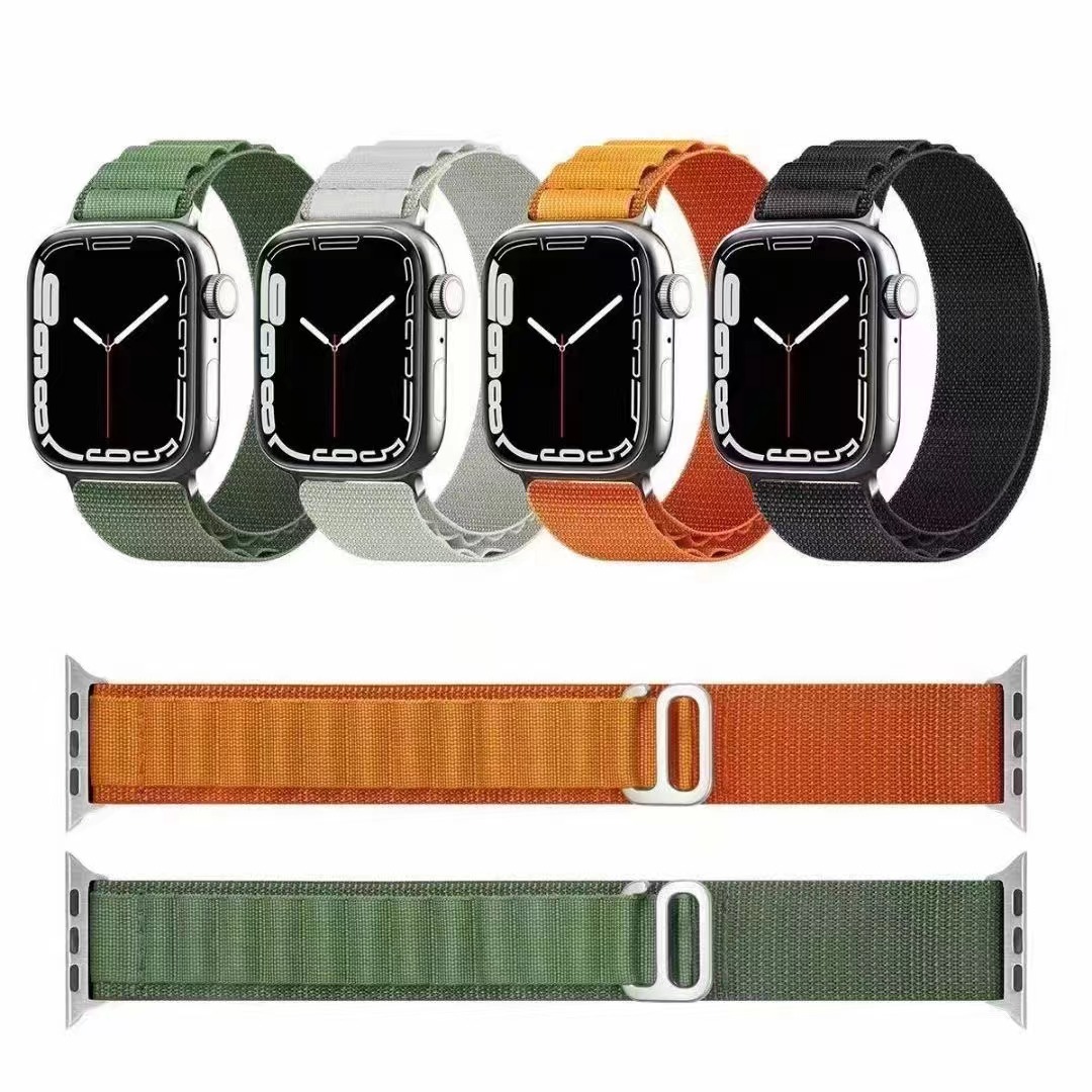 Ремешок Alpine для apple watch band 49 мм 45 мм 41 мм 44 мм 40 мм, нейлоновый браслет для наручных часов iwatch series 3 5 SE 6 7 8 Ultra