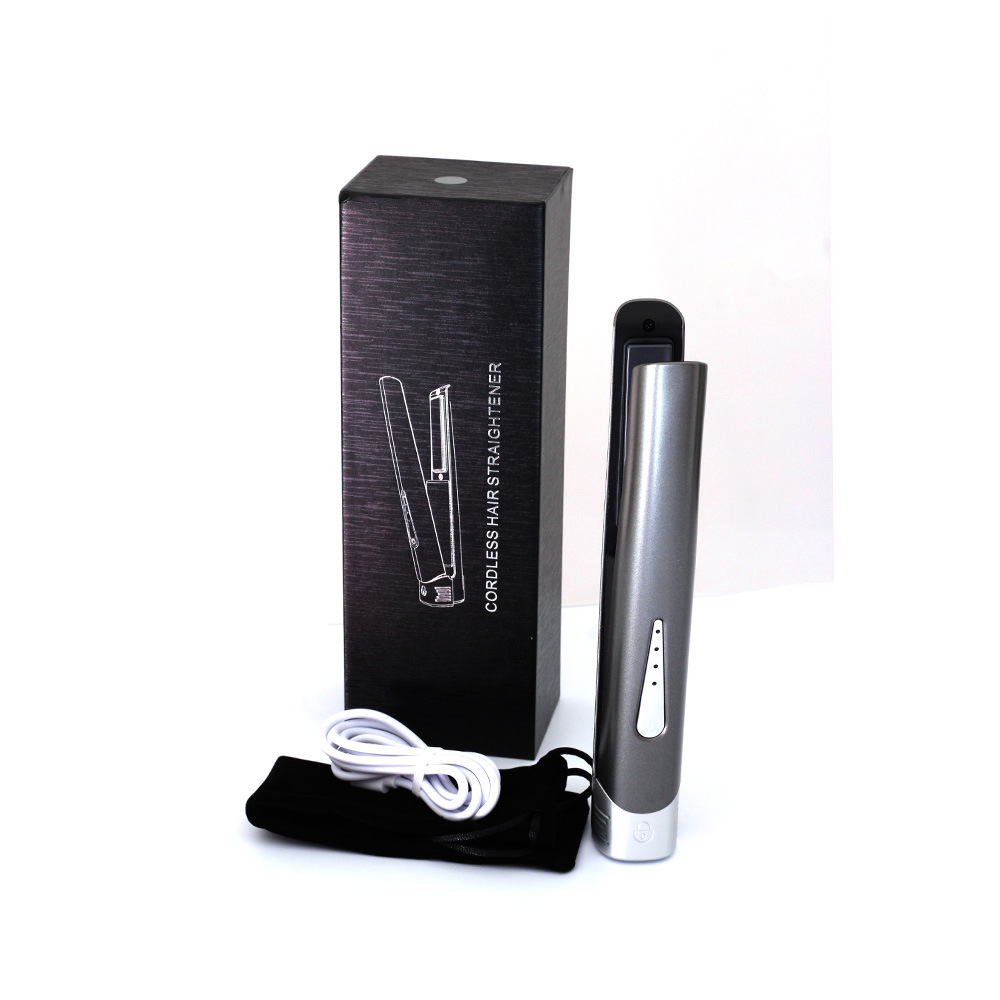 Adjustable temperature ceramic tourmaline flat iron hair tools hair straightener and curler 2 in 1