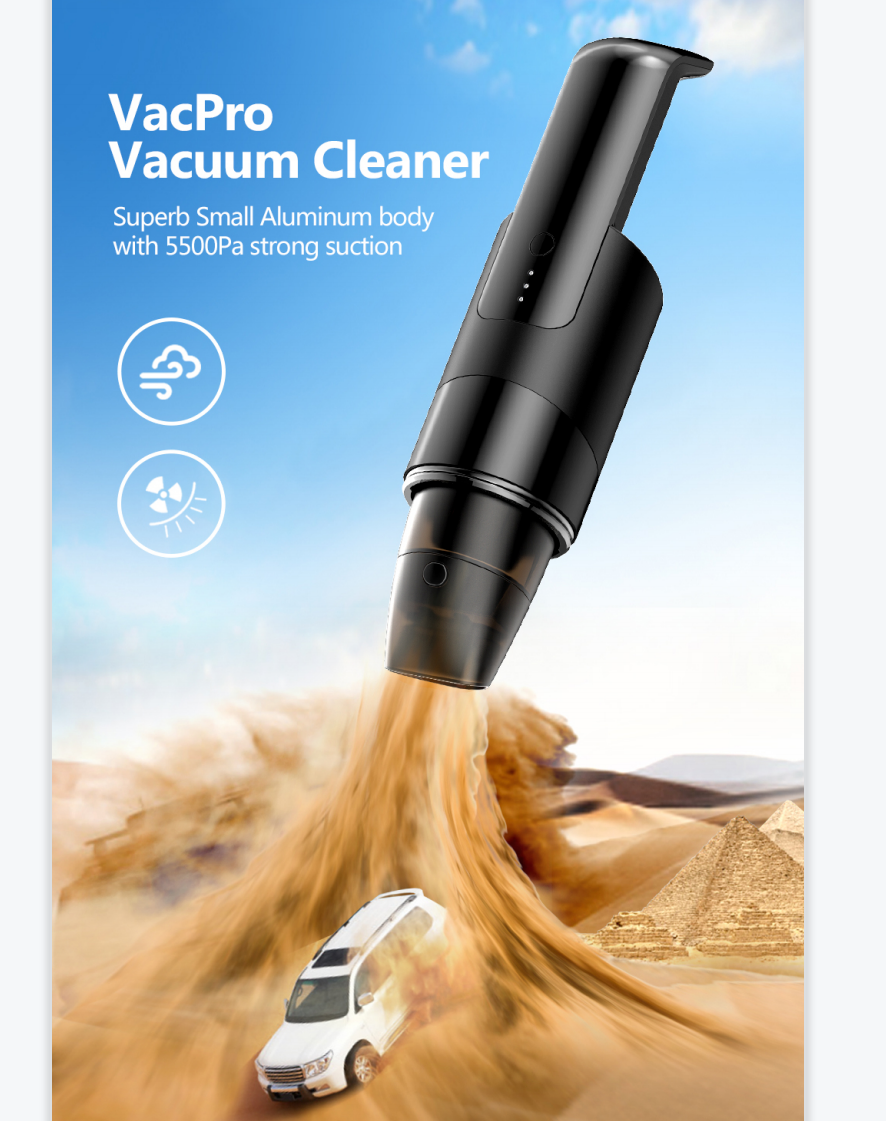 5.5Kpa Hot Selling Smart Home Portable Vacuum Cleaner Rechargeable Handheld Cordless Vacuum Cleaner