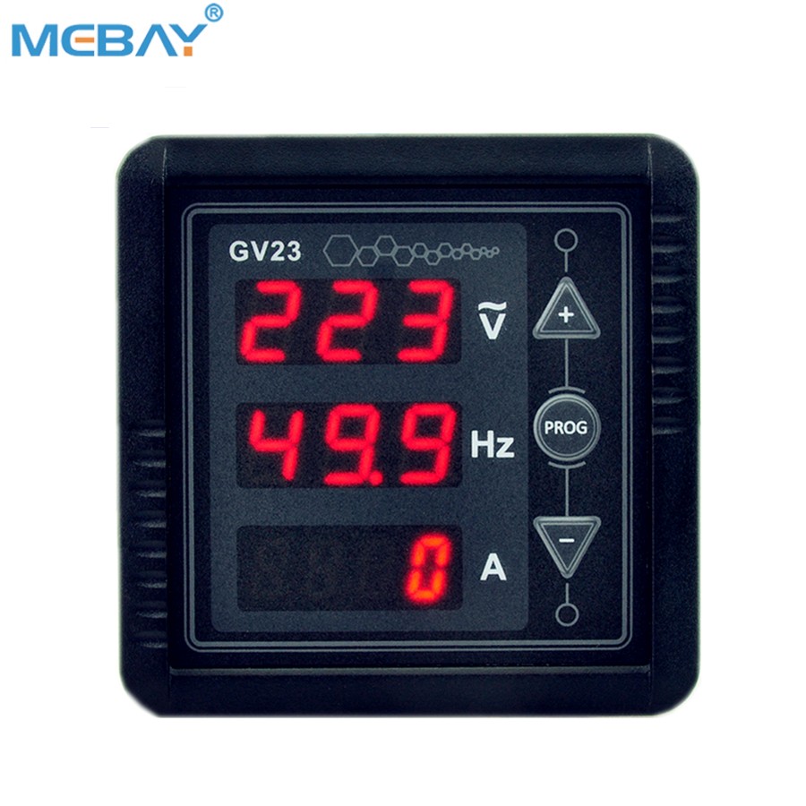 Цифровой панельный измеритель Mebay GV23, измеритель переменного тока, напряжения, частоты, силы тока