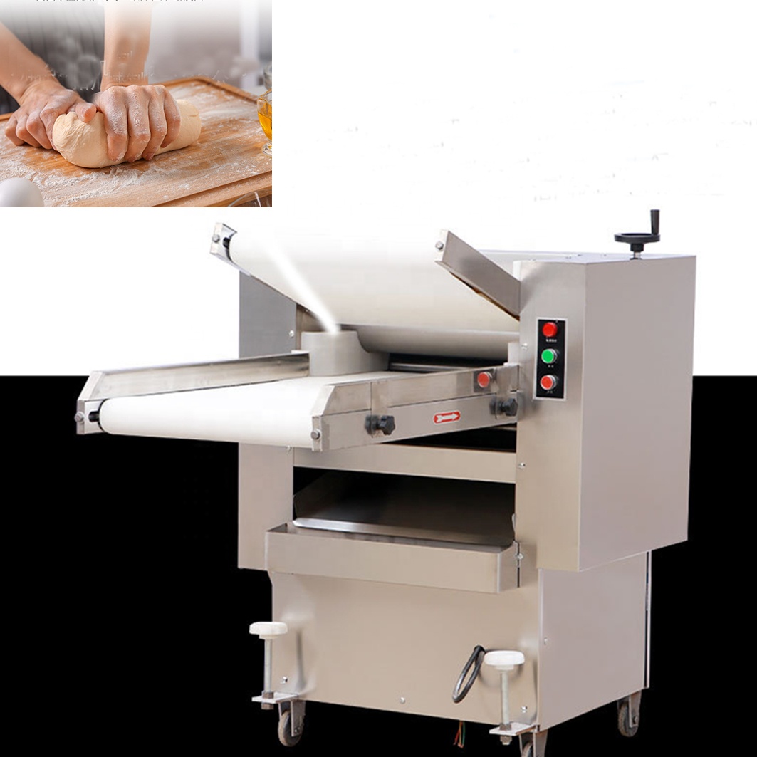 High efficiency and energy saving pizza dough press machine table top dough sheeter machine