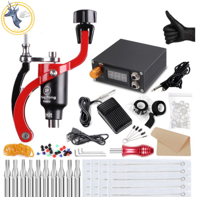 FEL Wholesale Professional Complete Rotary Tattoo Machine Motors Gun Make Up Machine Guns Permanent Tattoo Kits