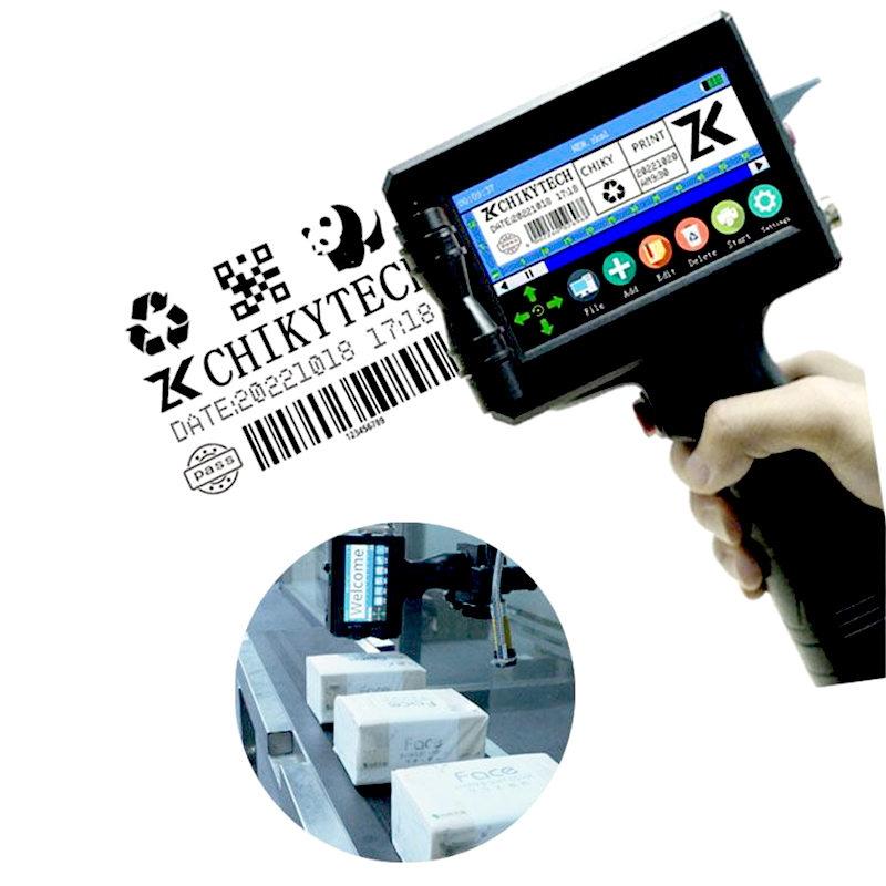 Best Quality 600Dpi High Precision Printing Portable Smart Semi Automatic Batch Carton Code Inkjet Printer