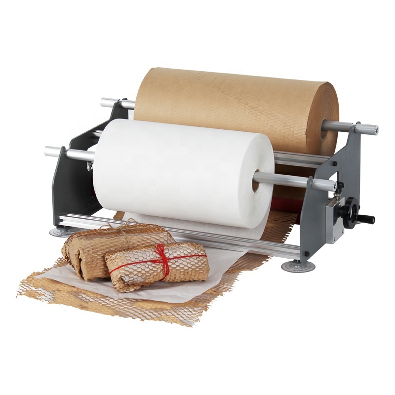 Manual Wrap Pack Honeycomb Paper Wrapping System Machine For E-commerce Products Packing