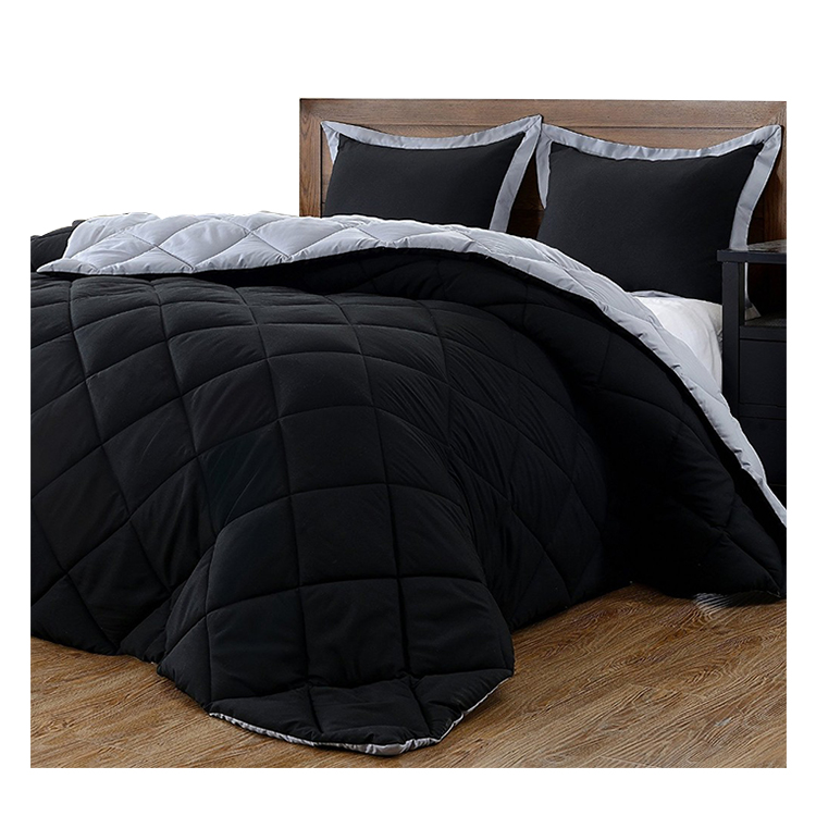 Microfiber reversible comforter set luxury duvet comforter set
