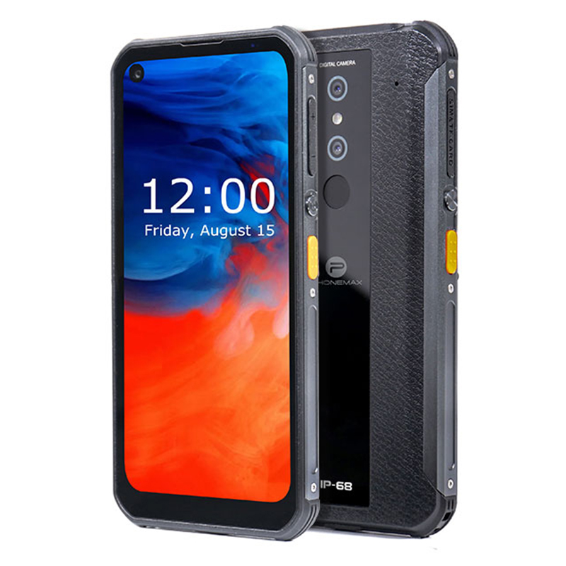 Прочный телефон бренда Phonemax P1 Pro IP68 С Полноразмерным экраном 6,35 дюйма и большой батареей, водостойкий на базе android 10