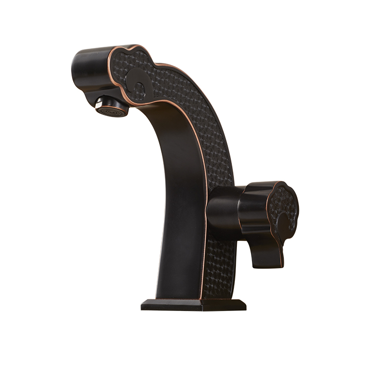American Oil Rubbed Bronze Single Handle Antique Brass Basin Faucet Bathroom