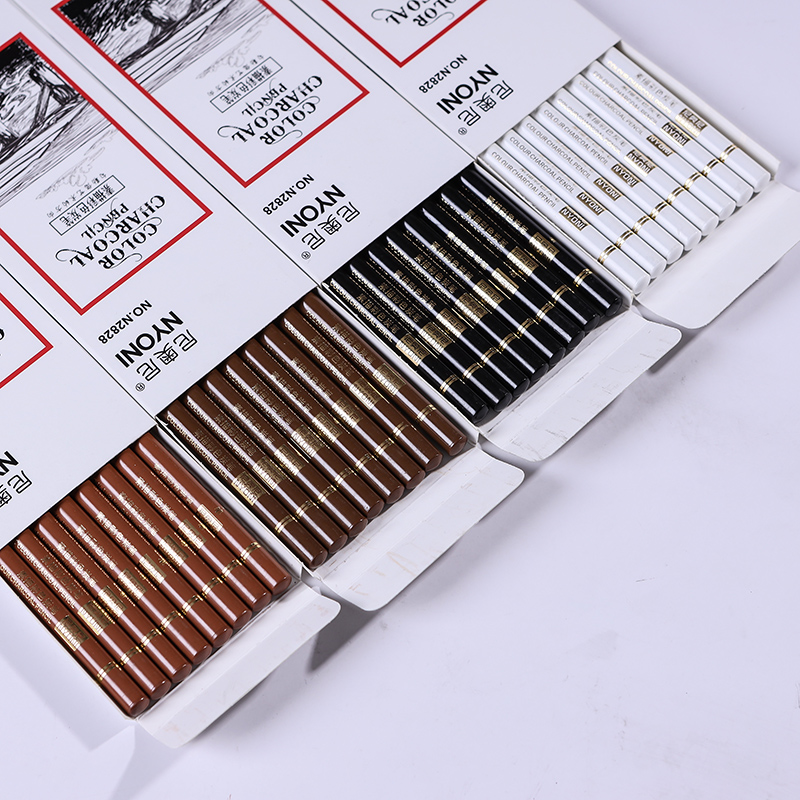 8 Pcs Carbon Painting Pencil Sketch Highlight Pencil White Sketch Pencil Painting Special color Charcoal Pen for Painting Set