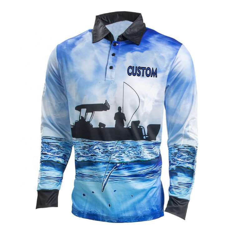 Long Sleeve Fishing Shirts Polo T-shirt Long Sleeve Custom Shirt