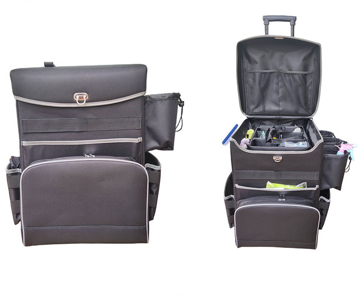 medium size Quick Hotel Janitorial Housekeeping Cleaning trolley cart