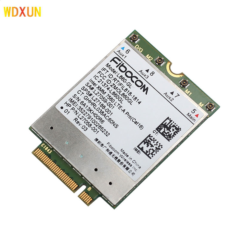 FDD-LTE TDD-LTE Cat16 Fibocom L860-GL 4G модуль Wlan Card беспроводная сетевая карта SPS # L27188-001 для ноутбука HP Elitebook X360 830 840 850