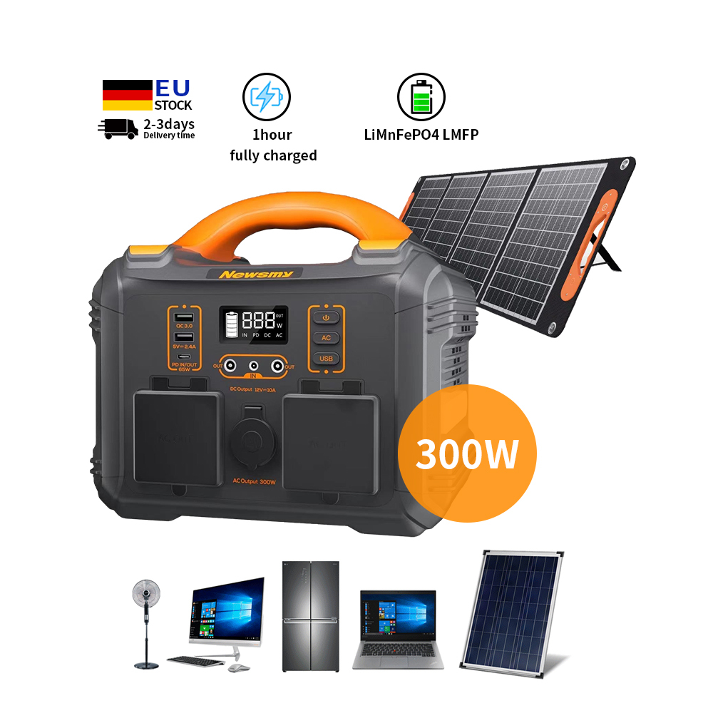 DiHe solar portable 300w generator 110v 220v mini outdoor camping backup Power Station
