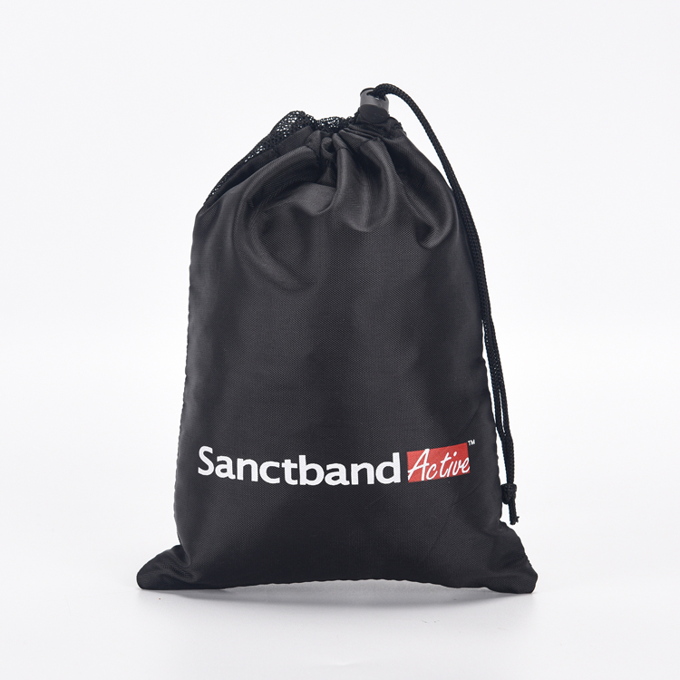 Accept customized made in China reusable polyester 210D PU small drawstring bag