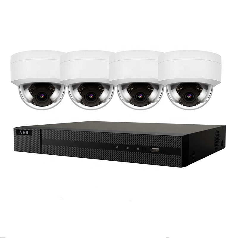 Anpviz IP системы безопасности 4K 8MP NVR KIT с 4 комплект 5MP POE IP купольная камера Встроенный микрофон IVMS4200 guardingvision