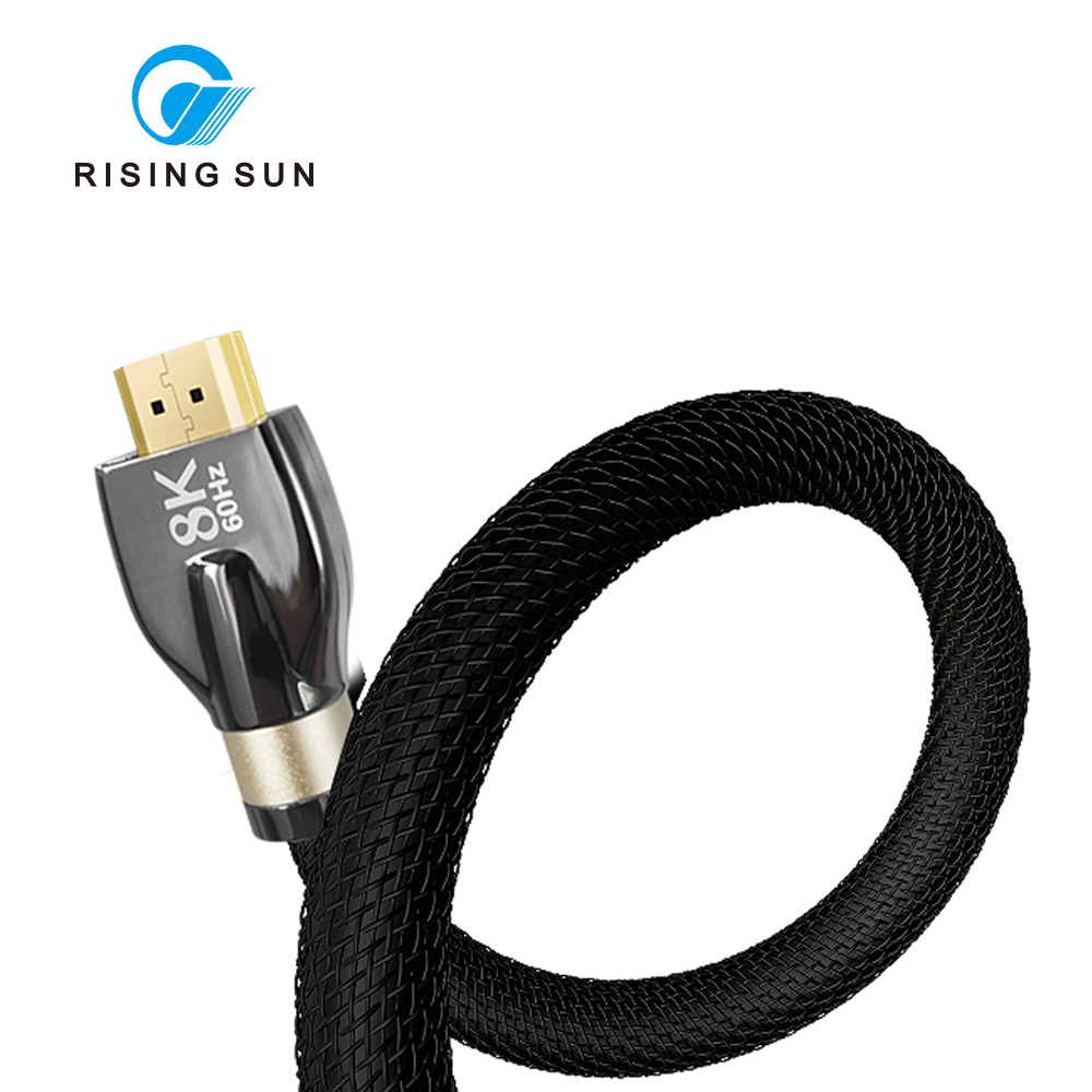 2020 OEM новый премиум качества 1М 1,5 м 1,8 м USB кабель с нейлоновой оплеткой сетки кабели 8k 2,1 v 2,1 hdmi кабель