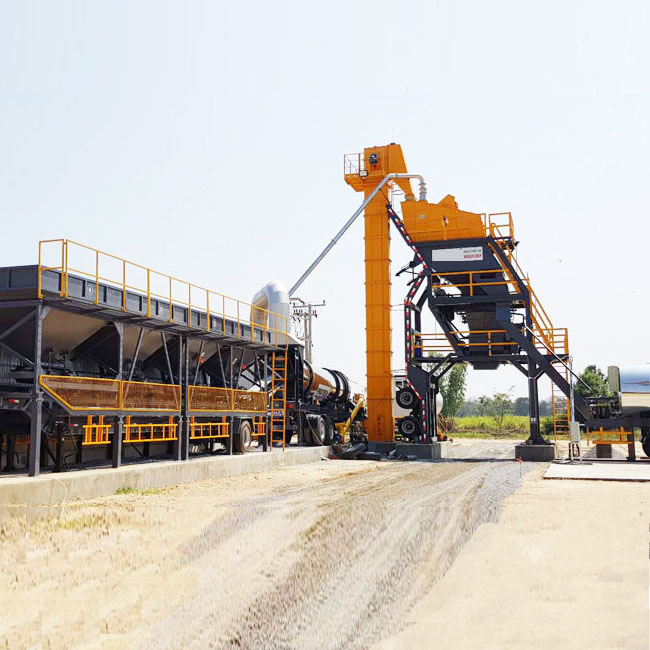 60TPH-160TPH Мобильный Тип карта асфальтобетонный завод оборудование