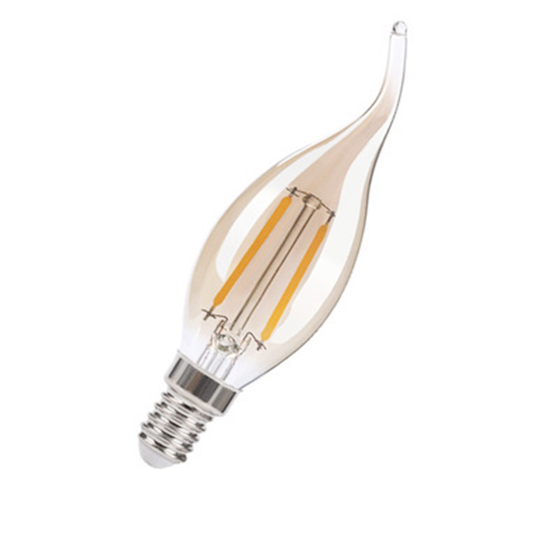 CX-Lighting Новый дизайн домашнее освещение AC прозрачная стеклянная крышка 85-265V C35 4W 2700K диммируемая Светодиодная лампа E14