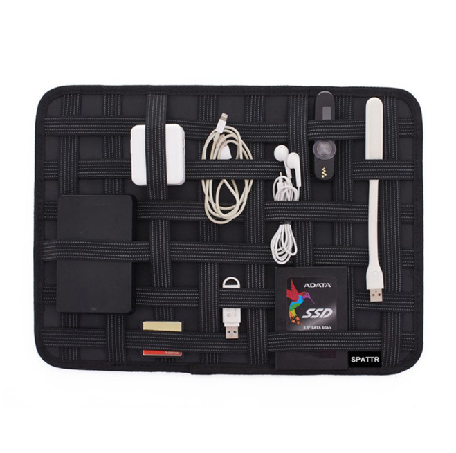new products accessories elastic tool storage Organizer board travel Data line cable Headphone cable bag 31*21