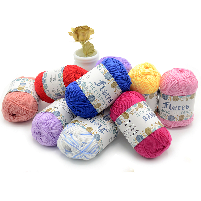 Ready To Ship Hand Knitting Anti Insects Bamboo Cotton Yarn For Sweater Hat Toys Bag