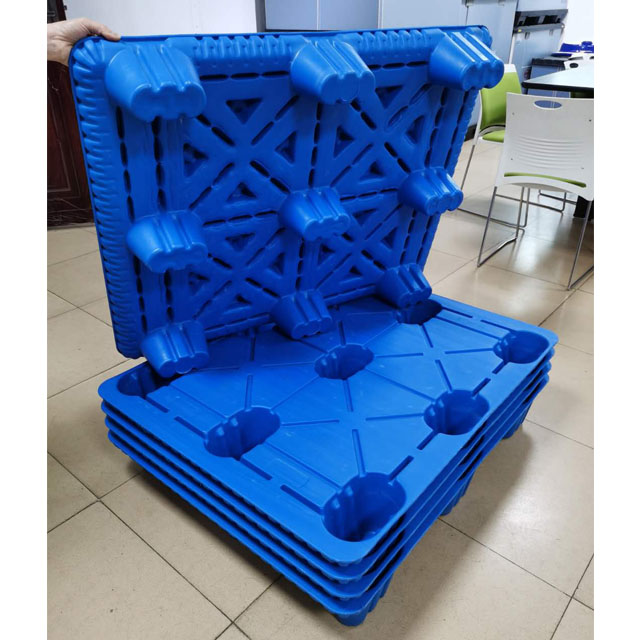 Сверхмощный двухсторонний евро HDPE Большой Штабелируемый Реверсивный грузовой пластиковый поддон хорошего качества от производителя пластиковых поддонов
