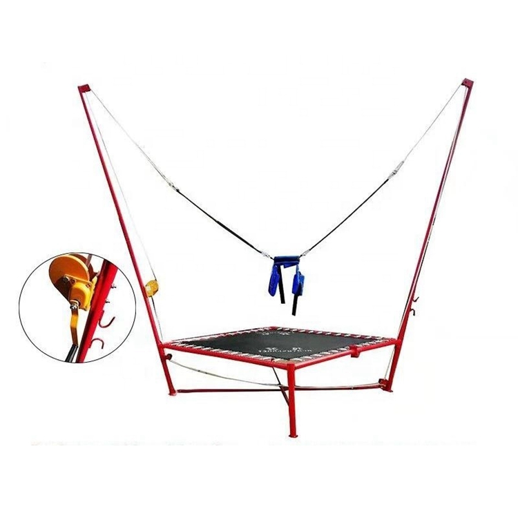 Hot Selling Electric 5 Feet Outdoor Children Game Exercise Jumping Round Square Folding Bungee Jumping Bed