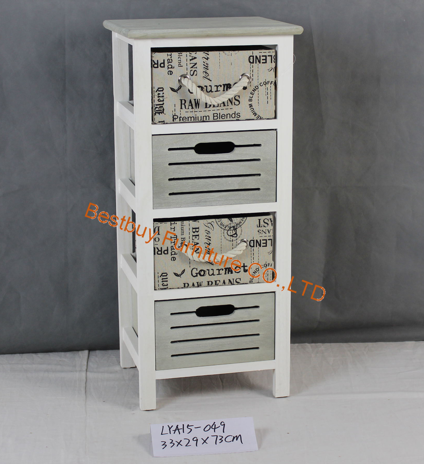 Белый, комод, 2 ящиками и 2 корзины BB-2003 forbedroom, гостиная, ванная комната, ETC.33x29x73cm
