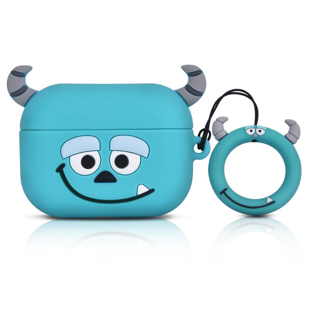 2020 мужской синий дьявол 3D картонный силиконовый чехол для Airpods Pro беспроводной зарядный чехол