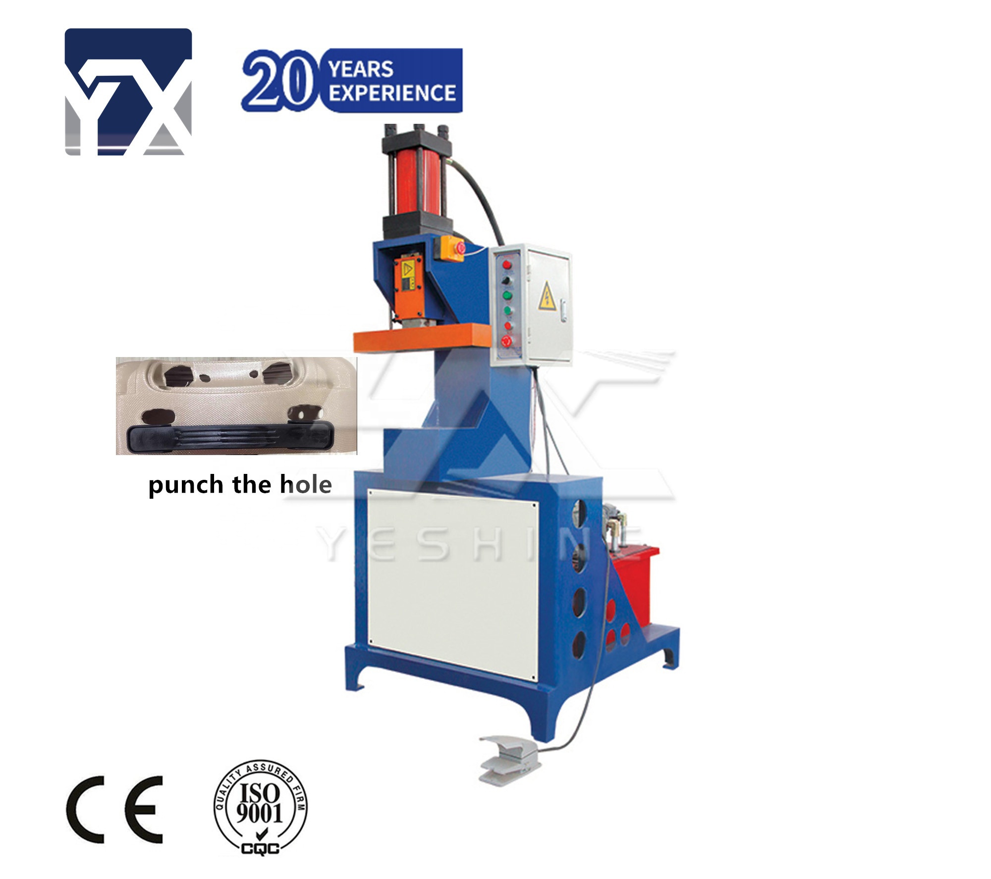 Yeshine Luggage bag accessories hole punch machine