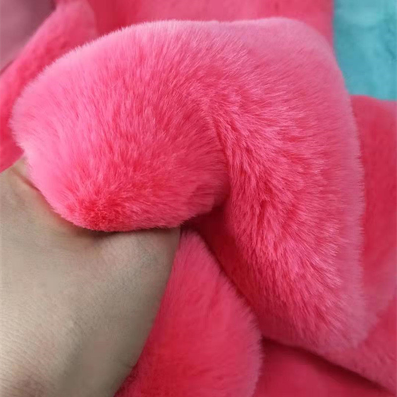 Good Quality Imitation Rabbit Fur Pile 2cm Soft Fake Fur Artificial Plush Faux Rabbit Fur Fabric