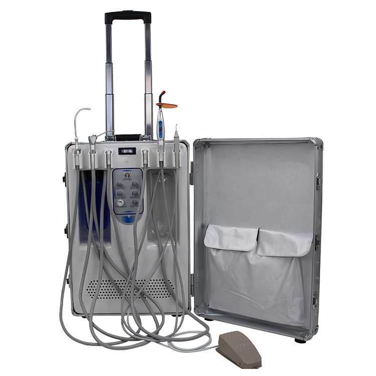 SJD-A406 China Supplier Low Price Suitcase Mobile Dental Equipment Full Set Portable Dental Unit