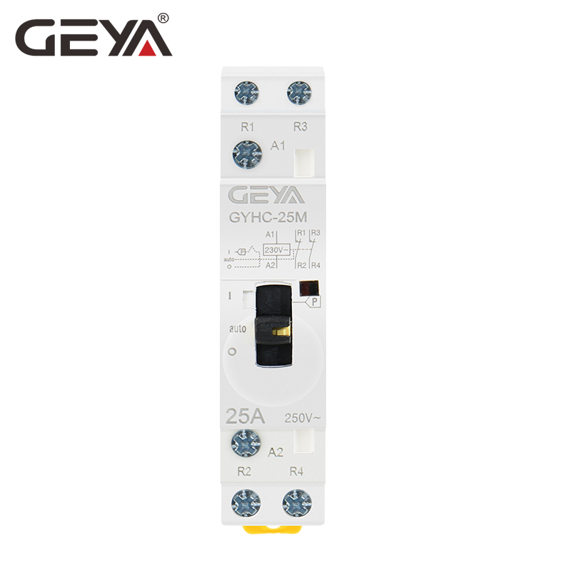 Бытовой контактор GEYA GYHC AC 2P 20A 2NO или 2NC или 1NO1NC 220 В катушка автоматические замыкатели для домашнего использования Din-рейка