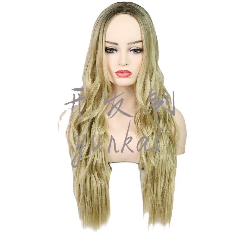 Fashion chemical fiber gradient dyeing sub new head wear factory wholesale