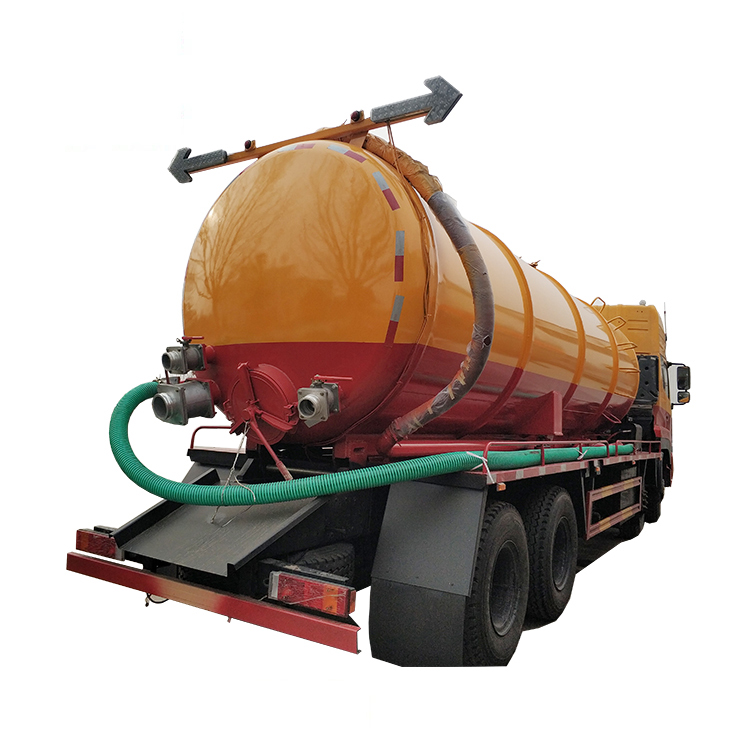 25cbm high pressure cleaning vacuum sewage tanker truck