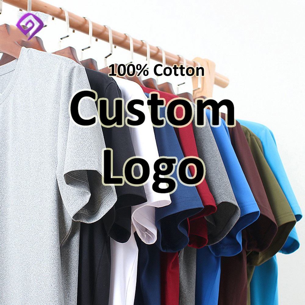 Wholesale Men Designer Logo Dry Manufacturer Fit Blank 100% Cotton Tee Custom Printing Plain Tshirts T Shirt Men'S T-Shirts
