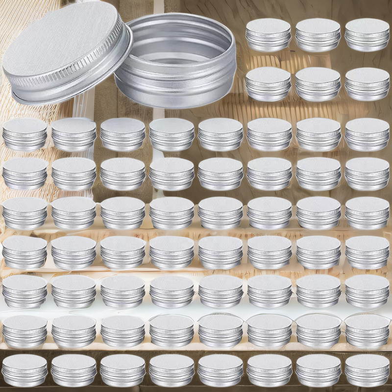 30g 50g 60g 80g 100g 1oz 2oz 5oz Empty Aluminum tin For Lip Balm Candle Aluminum Jar