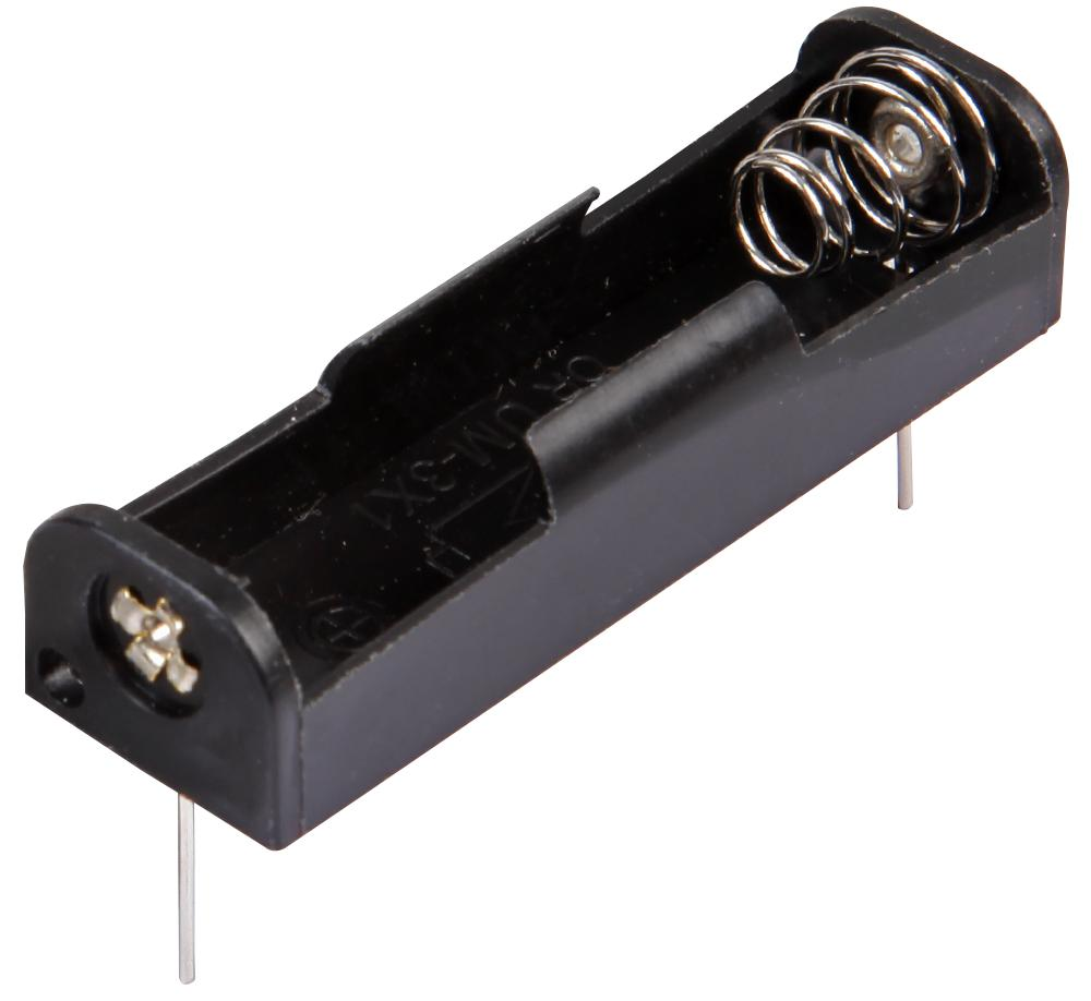1 x AA Battery Holder Box with Pin without Cover12V 23A Battery Holder Spring Clamp Box