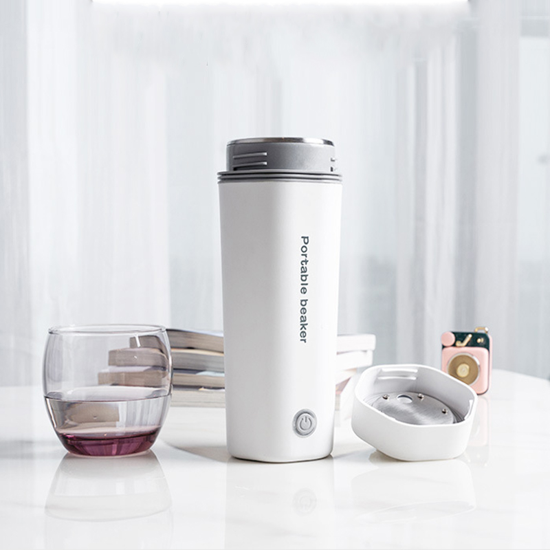 Amazon Hot Sale Portable Electric Kettle Mini Travel Cup Smart Home Beaker Stainless Steel Vacuum Cup For Tea Coffee Milk
