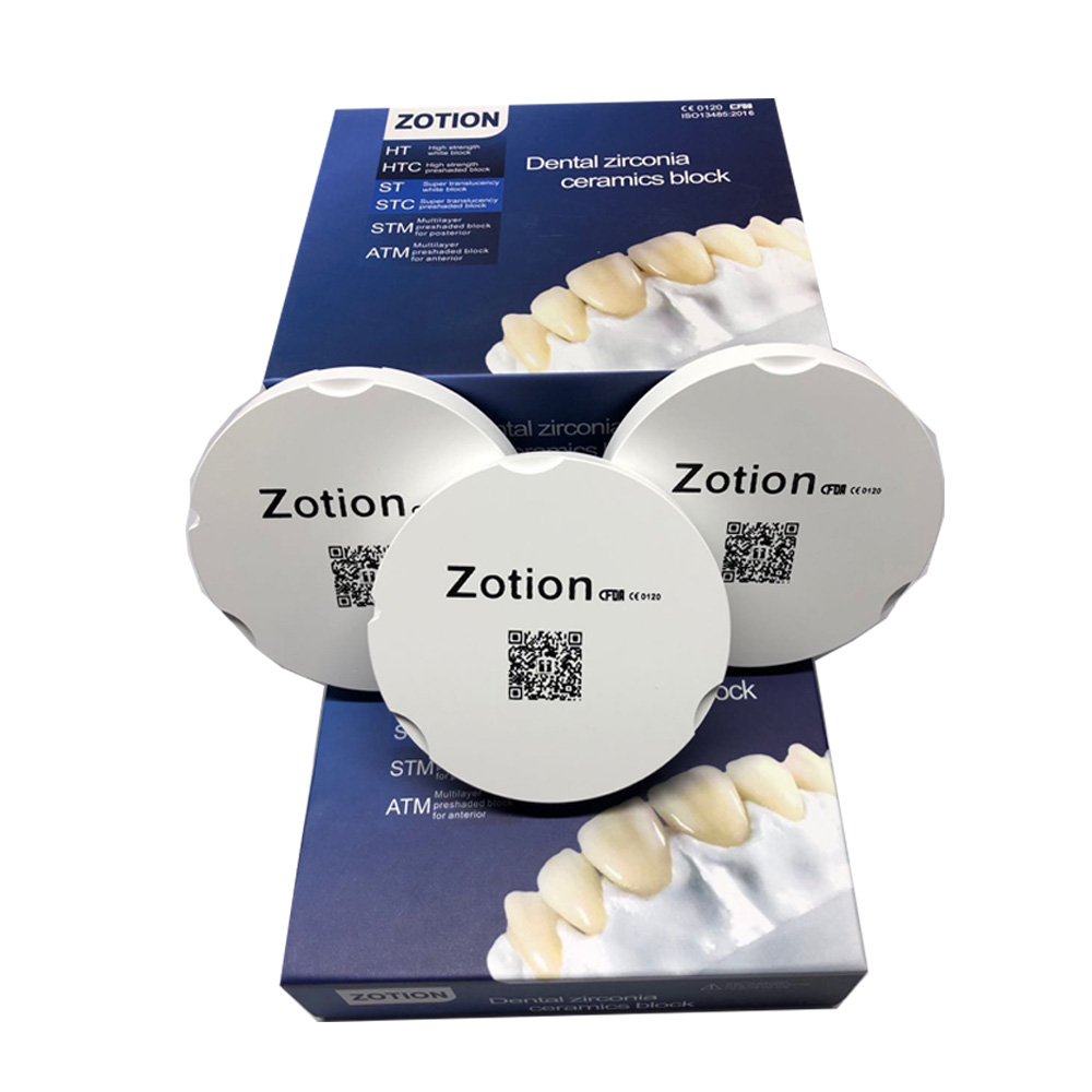 Зубной материал Zotion, циркониевый диск, фарфоровые зубные протезы