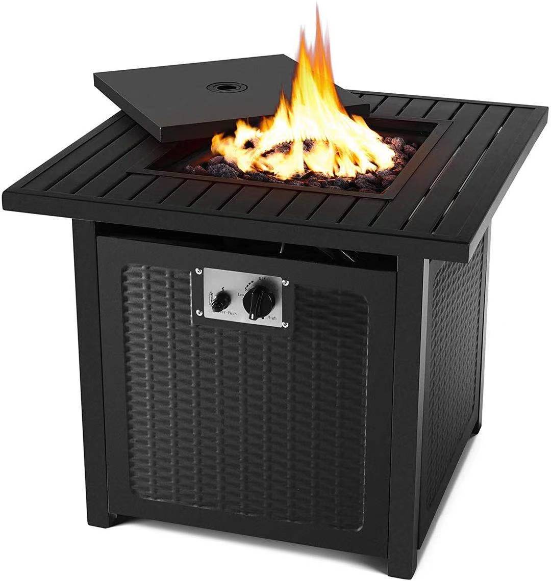 New Product Outdoor Gas Fire pits Table 50000 BTU Auto Propane Fire Pits 28 inches Gas Fire pits