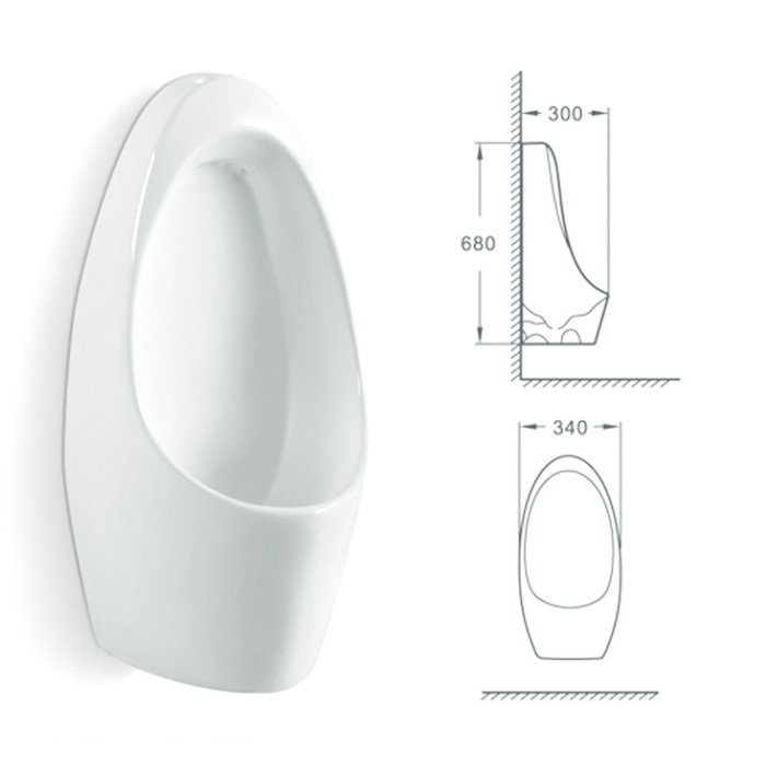Factory wholesale men's sanitary ware ceramic urinal for school hotel