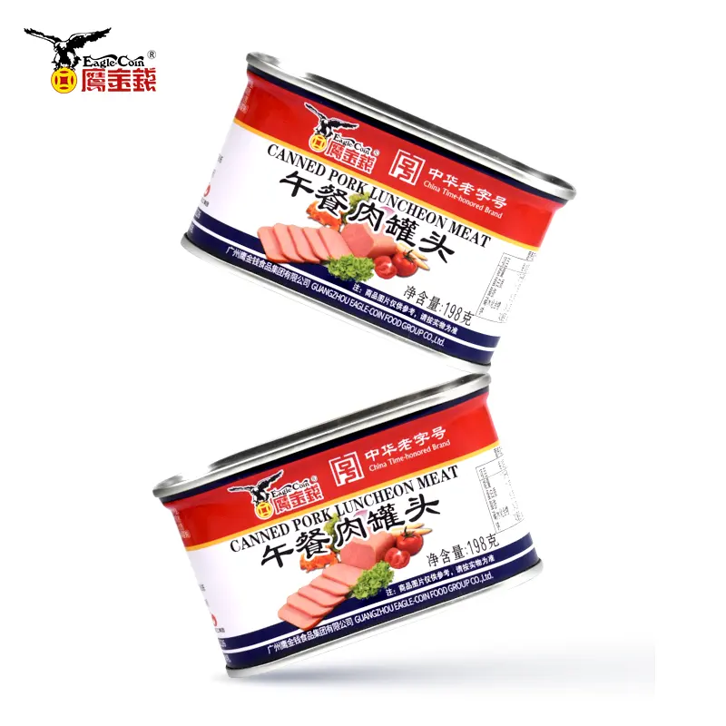factory Price tin cans for luncheon meat Chinese luncheon meat manufacturer Small Tin canned food
