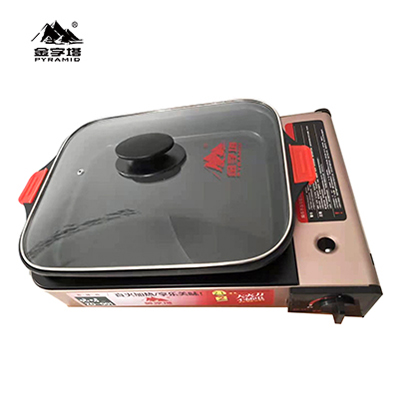 golden supplier china pyramid barbecue outdoor kitchen butane gas stove with Oven